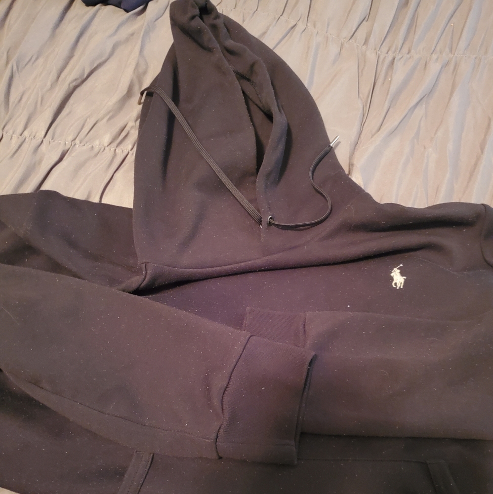 Polo black hoodie size L